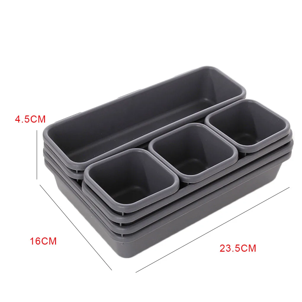 

8pcs Drawer Separate Organizer Free Combination Storage Desk Drawer Storage Box Small Object Storage Case