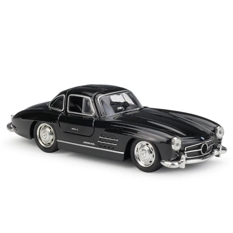 

WELLY 1:36 Simulator Classic Benz 300SL Diecast Model Car Pull Back Metal Alloy Toy Car For Kids Gift Collection Free Shipping