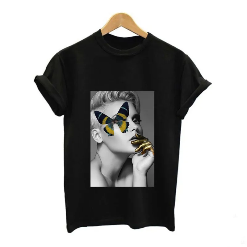 Бесплатная доставка недорогие модные красивые женские футболки для девочек