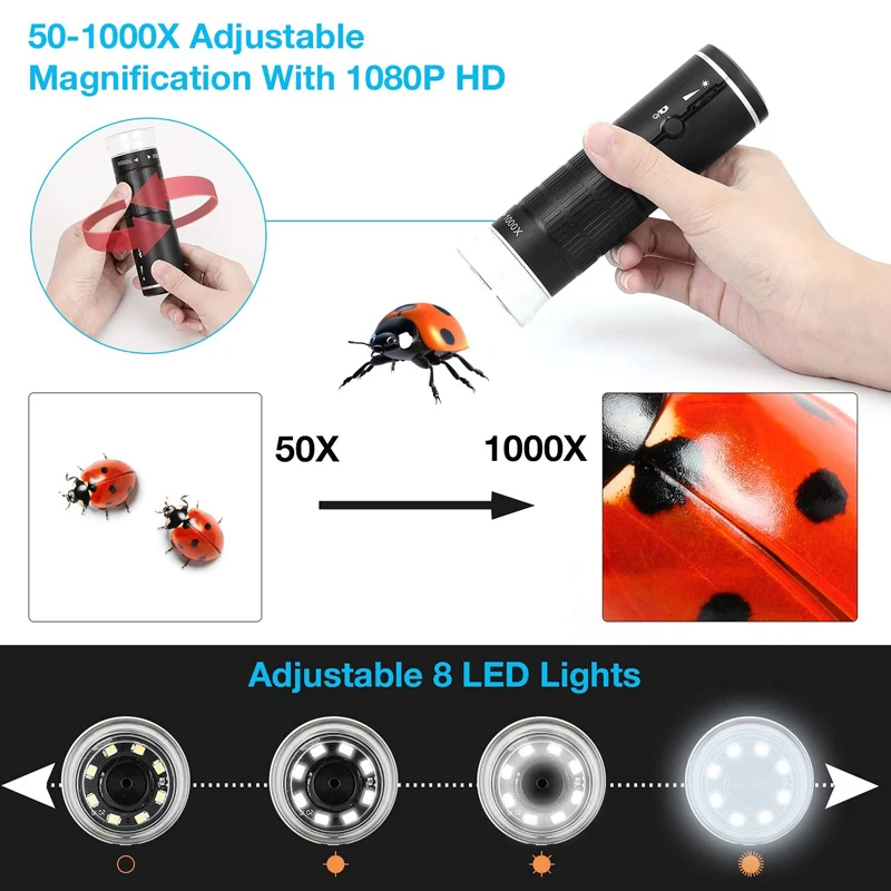 Беспроводной Цифровой Микроскоп 1080P с подъемником|Микроскопы| |