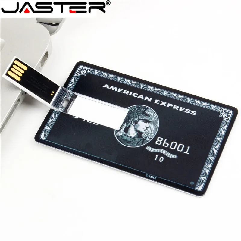 Флэш-накопитель JASTER для кредитной карты USB 8 ГБ 4 16 2 0 флэш-накопитель 32 64 с реальной