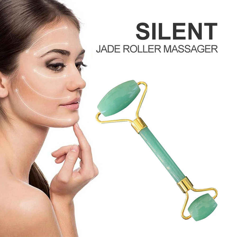 Роликовые зелёный авантюрин нефрит для Массажная доска Guasha скребок гуаши из