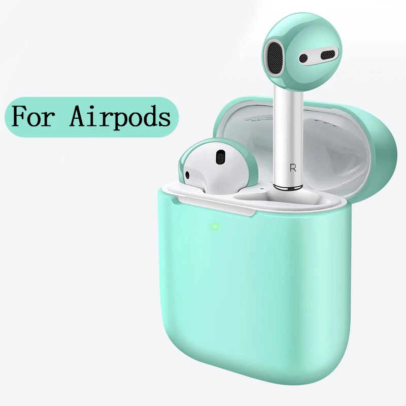 Чехол для наушников Apple AirPods 2 Силиконовый чехол Bluetooth беспроводные наушники Air Pods