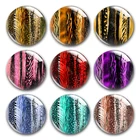 Кисточка ручной работы с рисунком животных, Дикий Тигр, круглые фото, Стеклянные Кабошоны, демонстрация, плоская задняя сторона, сделай сам, изготовление ювелирных изделий