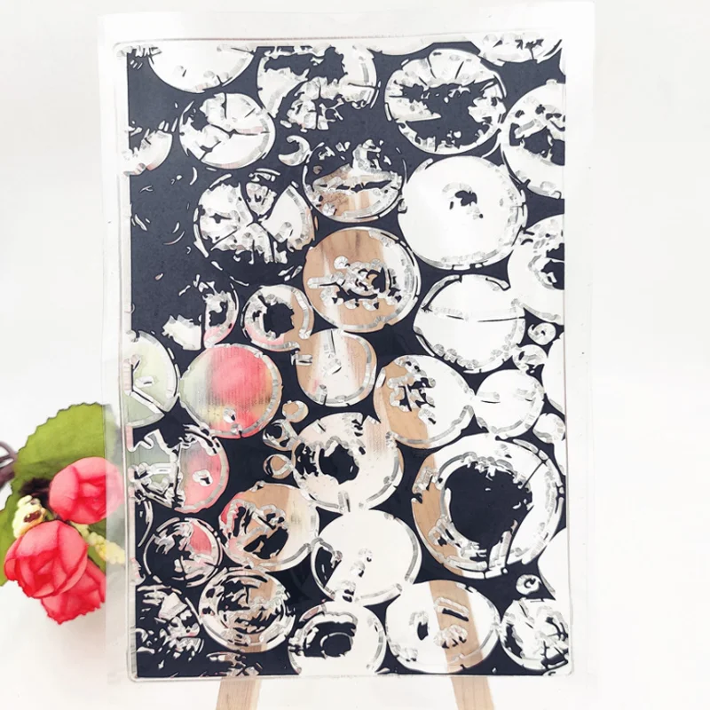 

Wooden Stake Transparent Clear Silicone Stamp Seal DIY Scrapbooking Photo Album Decor Rubber Stamp Painting Template Stencils