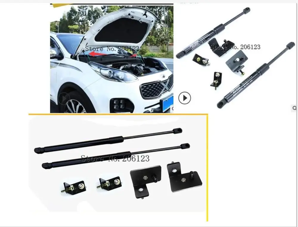 Для Kia Sportage 2016 2017 2018 2019 QL KX5 Автомобильная передняя крышка капота двигателя