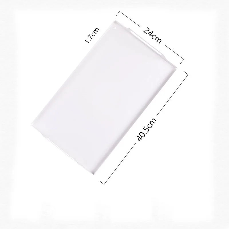 Прямоугольная металлическая настольная тарелка для хранения косметических