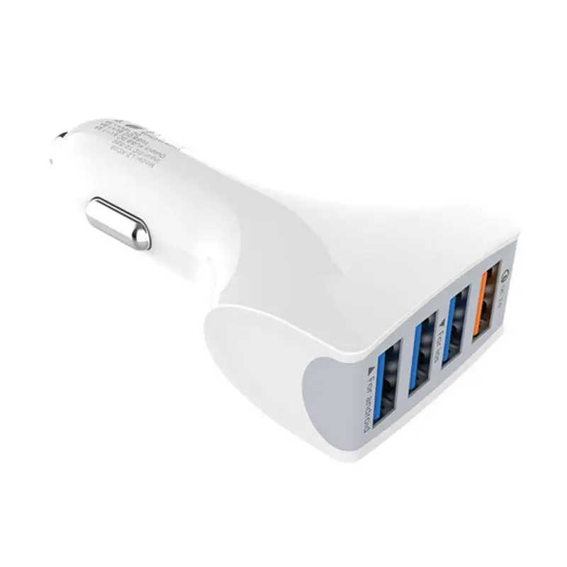 

Fast 4 USB Car Charger Quick Charge 3.0 Phone Car Charger QC 3.0 USB Auto Charge 4 Port Portable Charger for Samsung iPhone Oppo