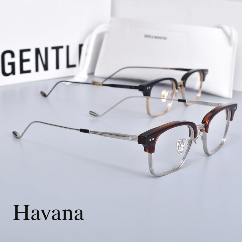 2020 Новая модная оправа для очков из титанового сплава Гавана женские мужские