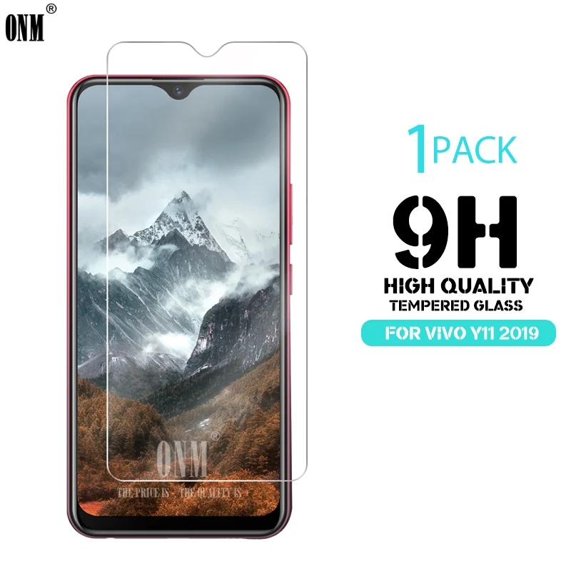 Закаленное стекло для vivo Y11 2019 Защитное экрана 2.5D 9H Премиум защитная