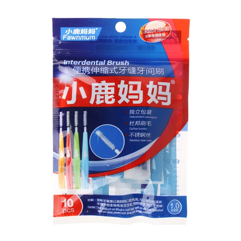 

Interdental Brush Stainless Steel Wire I Type Retractable Orthodontic Brush Between Teeth Cleaning Oral Care Tools