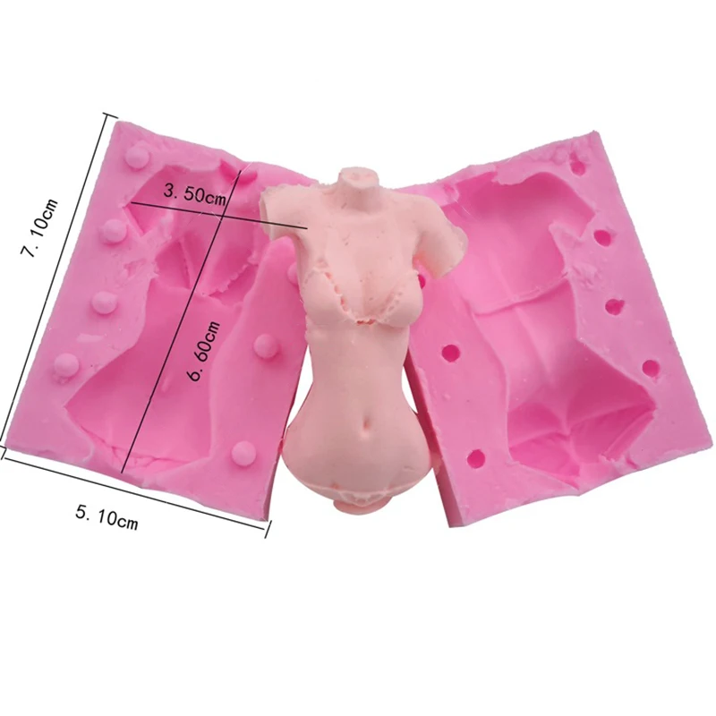Силикагель для тела шоколадный силикон 1 шт. 4 модели Diy кукла палка форма помадка