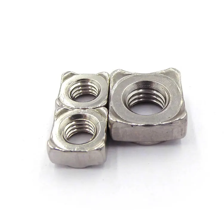 Прямоугольная сварочная гайка из нержавеющей стали 304 четыре угла/прямоугольная