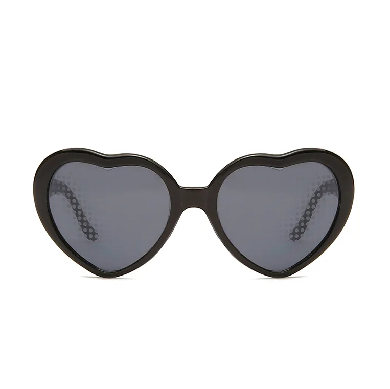 

Love Heart Shaped Sunglasses Light At Night Beautiful Scene Effects Women Glasses Christmas Party Accessories Xmas Decor