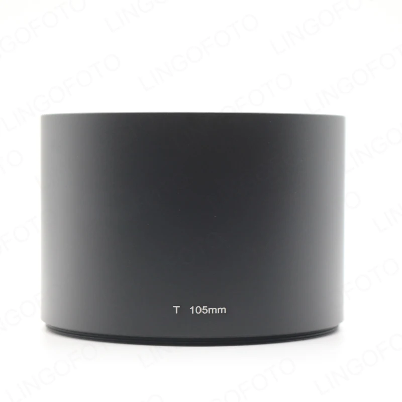 Бленда для объектива камеры 105 мм из алюминиевого сплава с фильтром и резьбовым