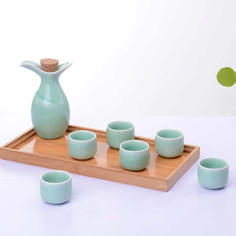 Style 11 1Pot 6cup винтажный керамический горшок набор чашек японский стиль хип колбы для дома, кухни, офиса - Цвет: Style 11