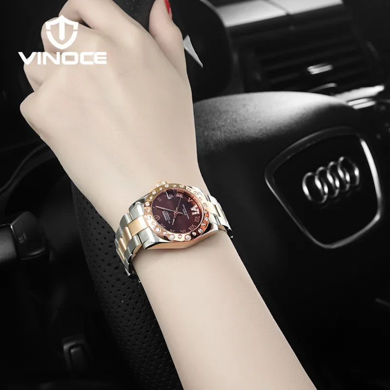 Женские кварцевые часы со стальным браслетом цвета розового золота|quartz jelly