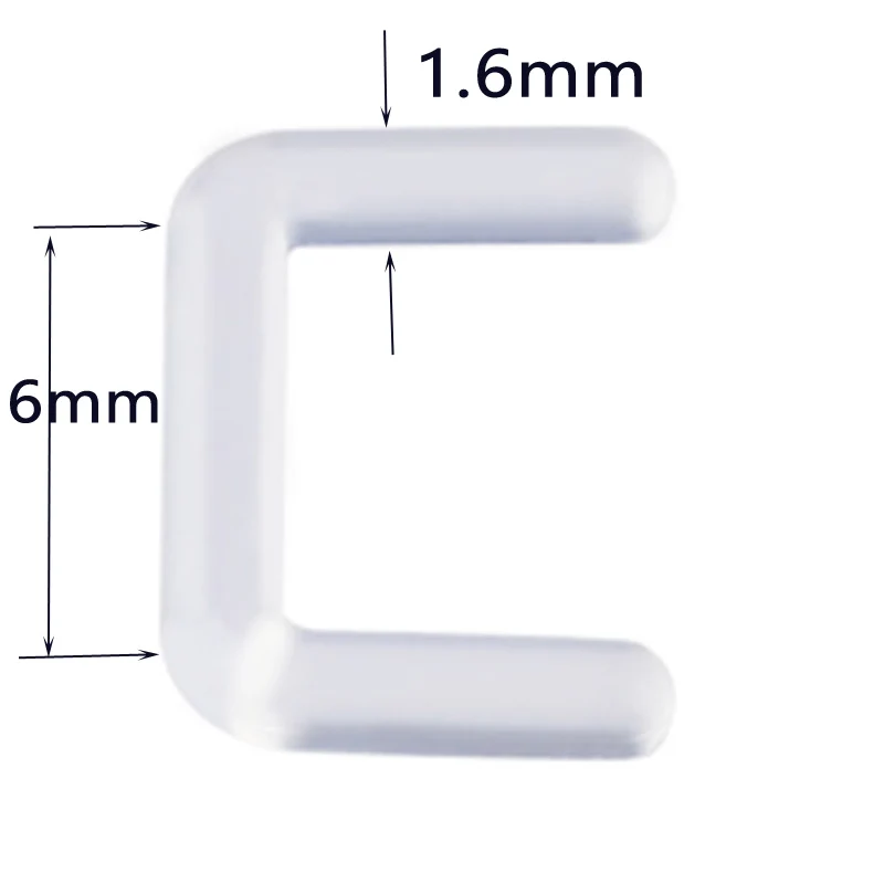 Пирсинг носа пупка 20 шт./компл. Акриловый пирсинг для ушей промышленный