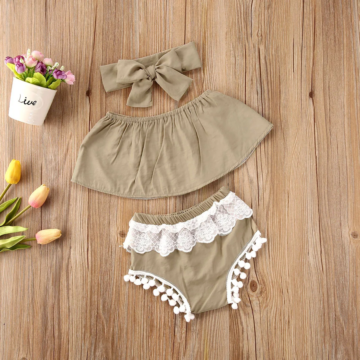 Комплект летней одежды для маленьких девочек 0 24 месяцев однотонный жилет без