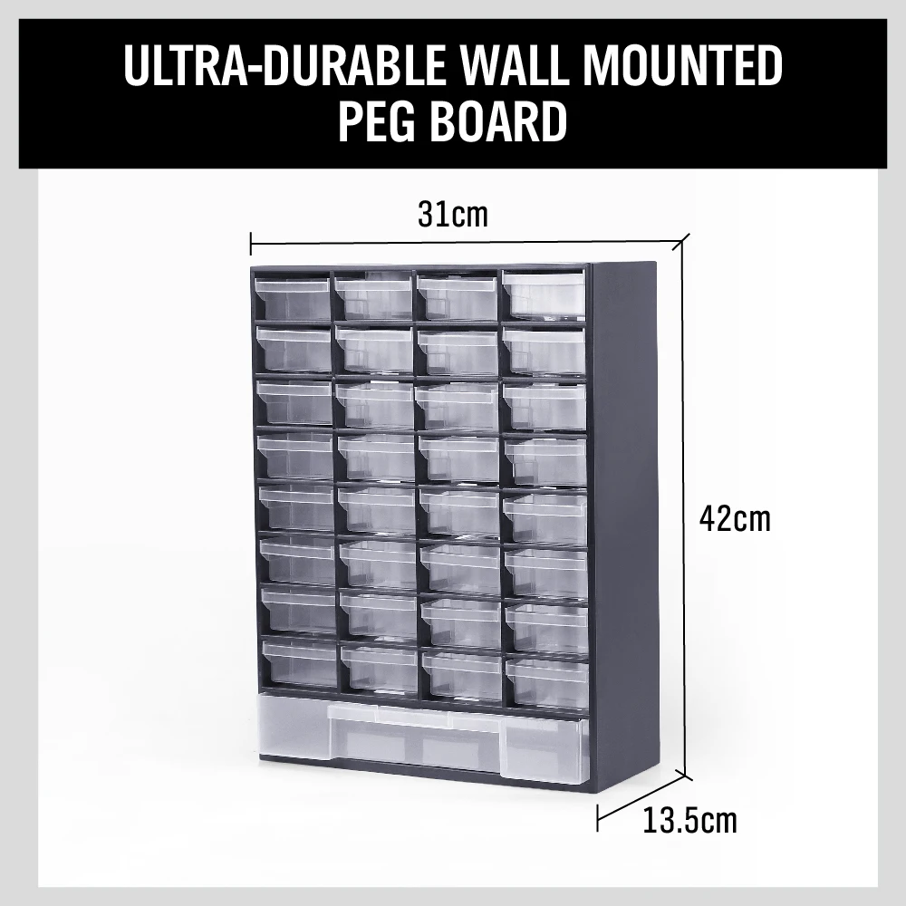 Multi-Function Tool box Drawer Plastic Parts Storage Garage Unit Shelving Organiser Hardware Box Case 12.2*5.3*16.8 inch |