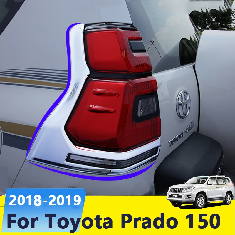 Хромированный чехол для заднего номерного знака Toyota Land Cruiser Prado 150 2018 2019 |