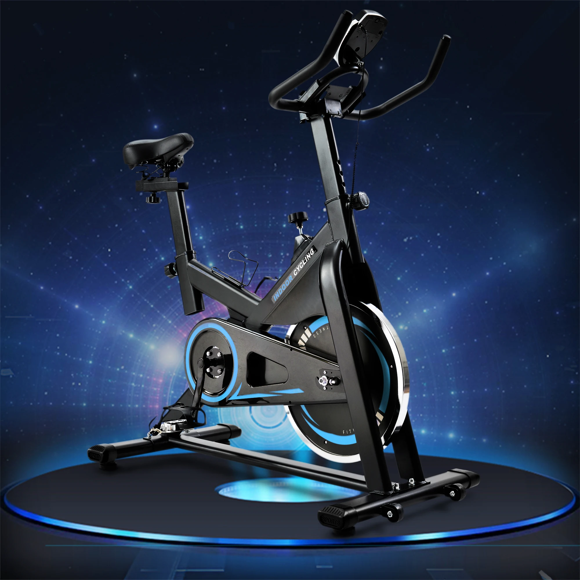 

Cardio-Training Heimtrainer mit LCD-Konsole und 10 kg Schwungrad, verstellbarer Sitz und Lenker