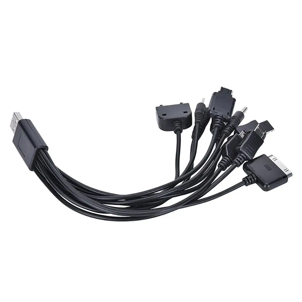 10 в 1 Универсальный Портативный Легкий Многофункциональный USB зарядный кабель, совместимый с большинством брендов телефонов