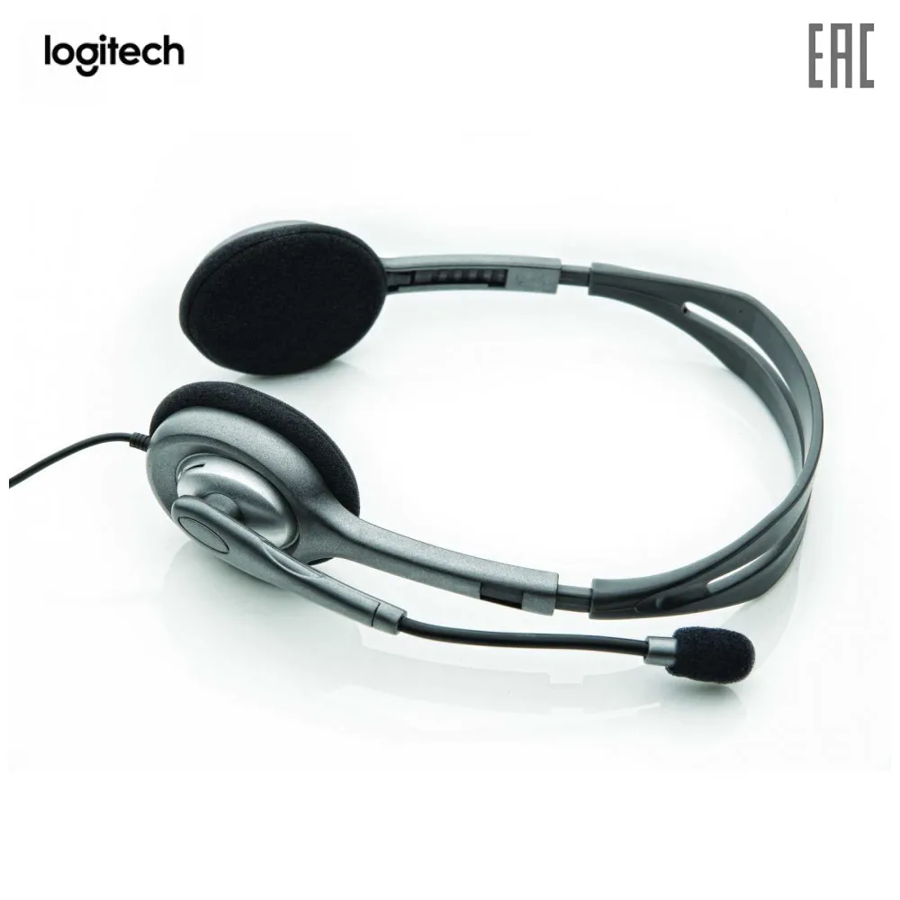 Гарнитура Logitech H110 (2 x 3.5мм кабель 1.8м)|Наушники и гарнитуры| |