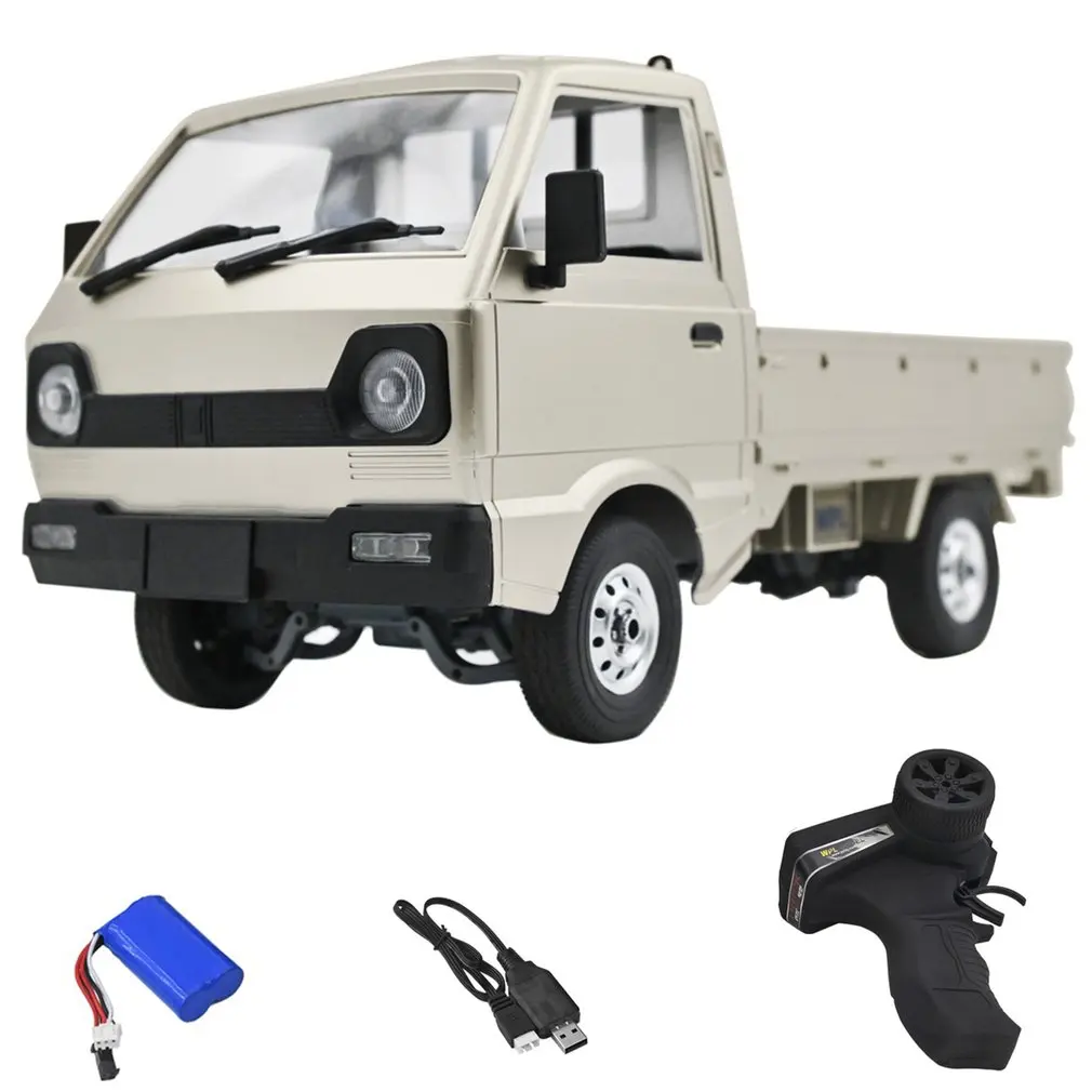 

WPL D12 1/10 2WD RC Car Simulation Drift Truck Brushed 260 motor Climbing Car LED Light On-road RC Car Toys For Boys Kids Gifts