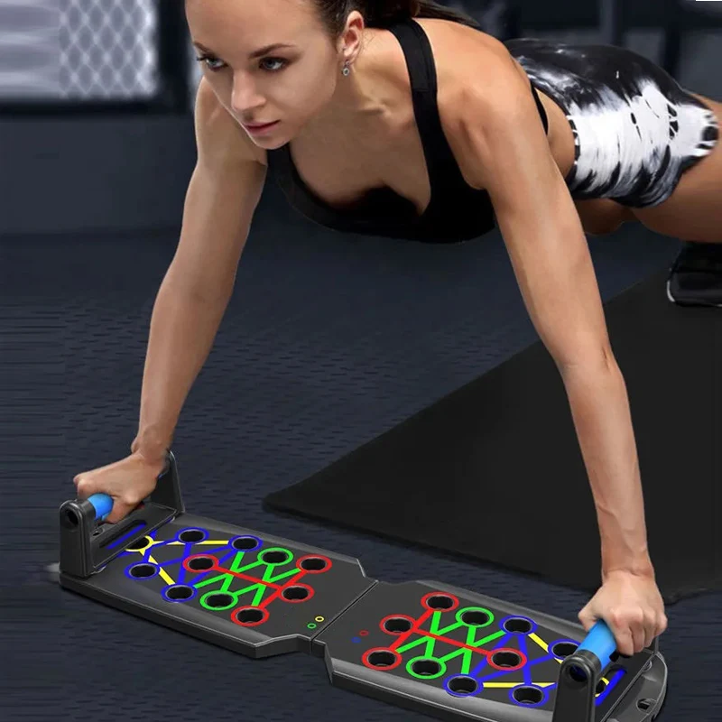 

Folding Push-up Board Multifunctional Exercise Table Abdominal Muscle Enhancement Gym Sports Portable Fitness Equipment XA37L