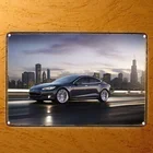 Модная Наклейка на стену, роскошный автомобиль, металлический жестяной знак, Бесплатный Металлический постер, клубный Декор