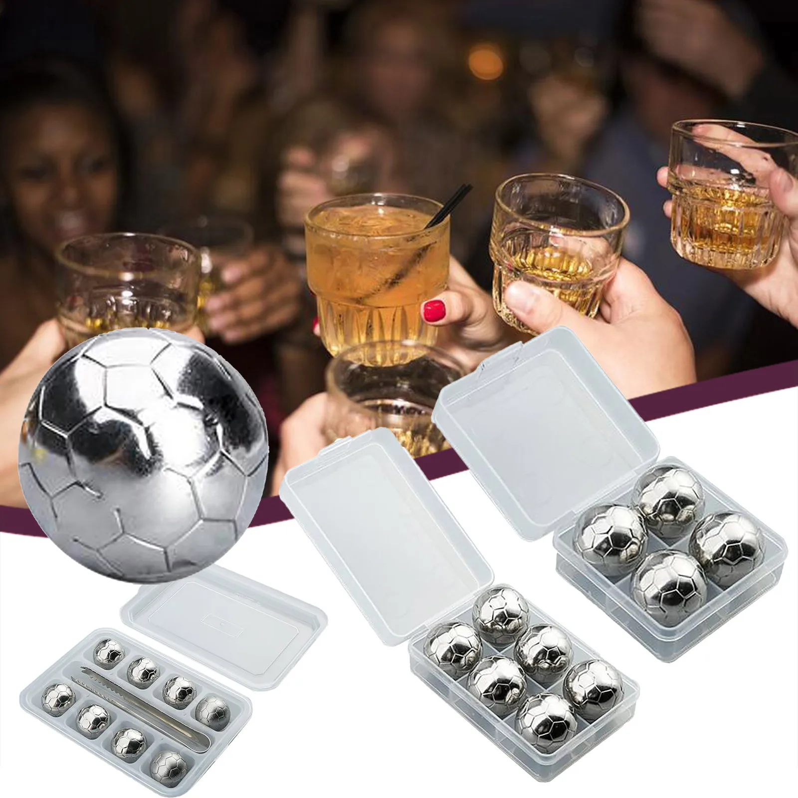 Вино Виски камни охладитель ледяной камень 304 Нержавеющая сталь кубики льда