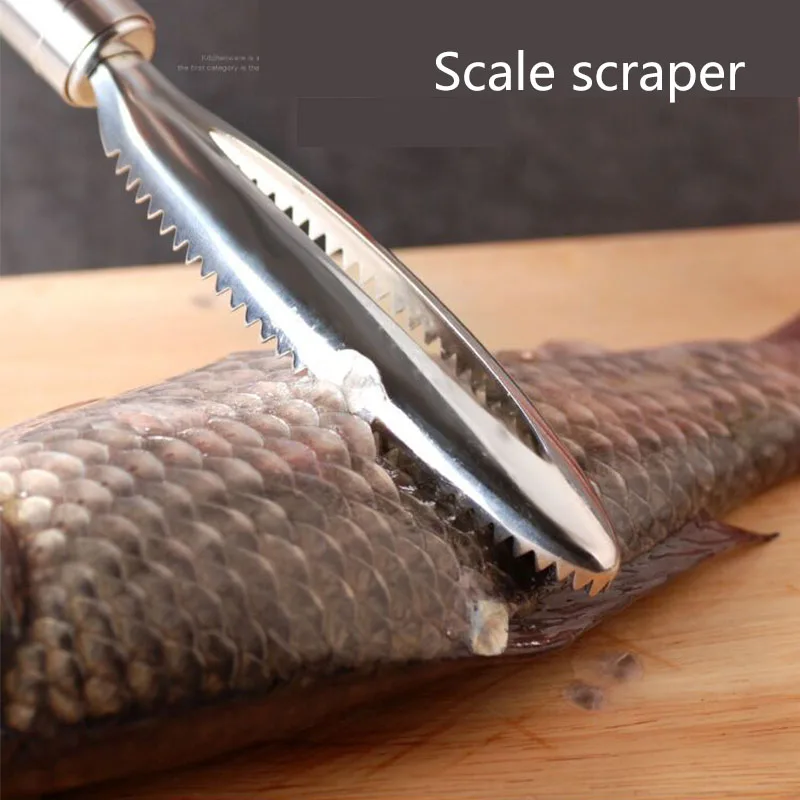 304 нержавеющая сталь рыбочистка щетка кухонный инструмент рыболовные чешуи