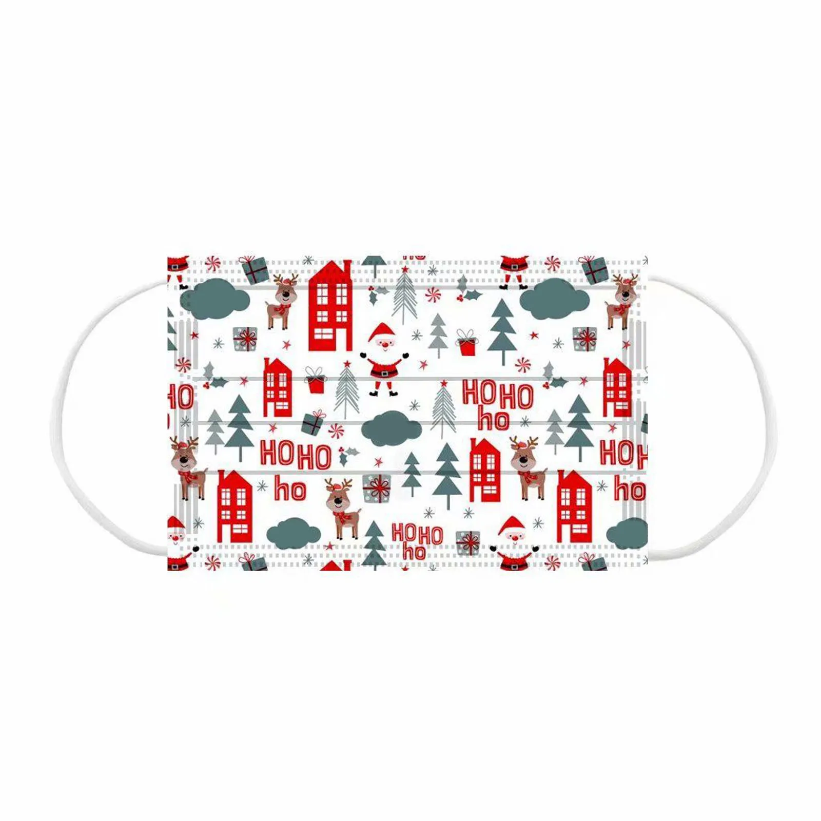 

50PC Children Disposable Face Cover Printing Face Mask Industrial 3Ply Ear Loop Face Cover Thicken Print 3ply Ear Loop Masks C14