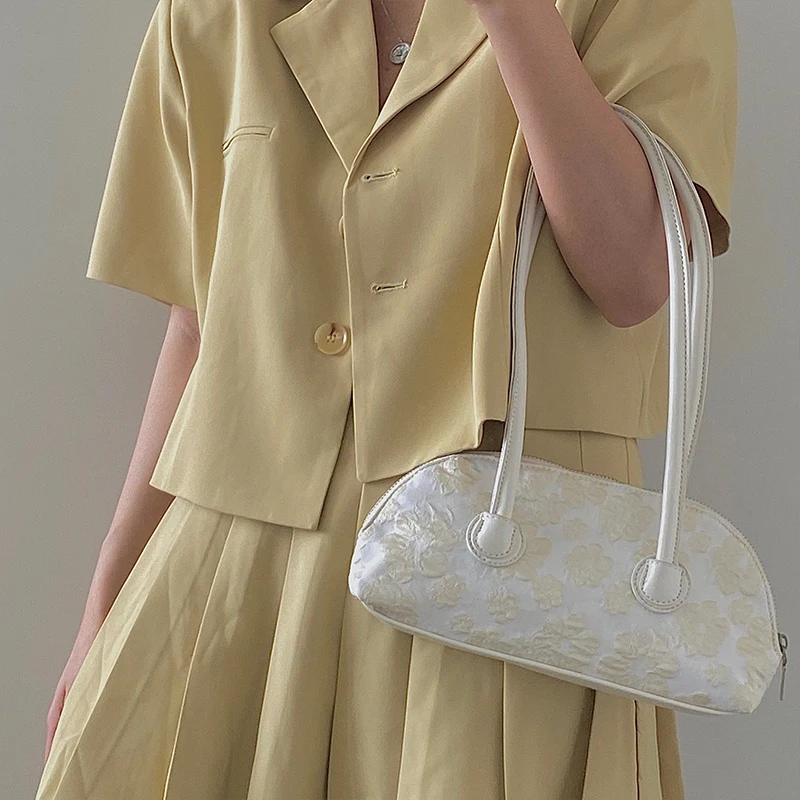 Сумка на плечо женская с длинными ручками модный дизайнерский саквояж для