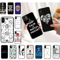 ice hockey rink phone case for iphone 13 11 8 7 6 6s plus 7 plus 8 plus x xs max 5 5s xr 12 11 pro max se 2020 funda cover
