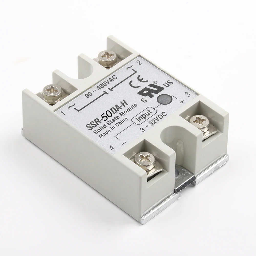 solid state relay SSR-50DA-H 50A DC TO AC SSR 50DA H Resistance Regulator heat sink | Обустройство дома