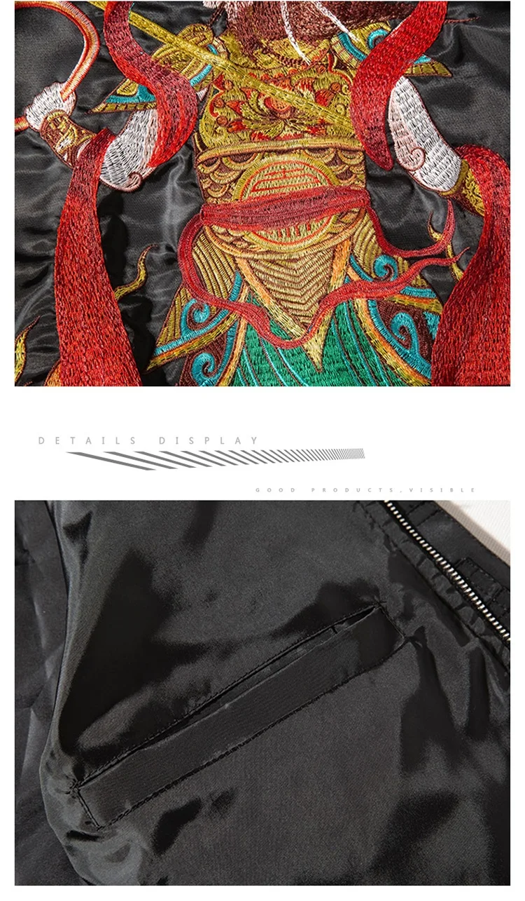 Зимняя мужская куртка-бомбер с вышивкой, китайская модная куртка-пилот для мужчин и женщин, бейсбольная куртка в стиле хип-хоп, мультяшная, Молодежная, осенняя