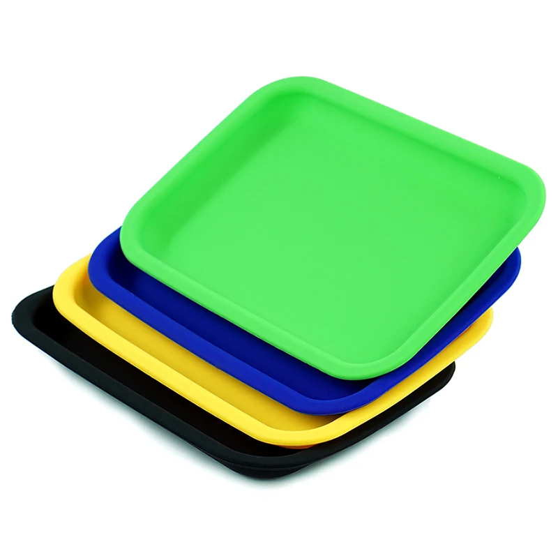 

Novelty Tobacco Rolling Tray Silicone 14.5cm*20cm Smoke Cigarette Paper Plate Herb Grinder Tool