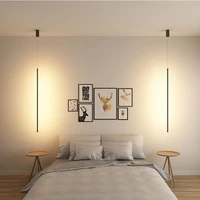 dimmable led pendant light long tube lamp cylinder pipe hanging lamps kitchen island dining room indoor lighting pendant lamp