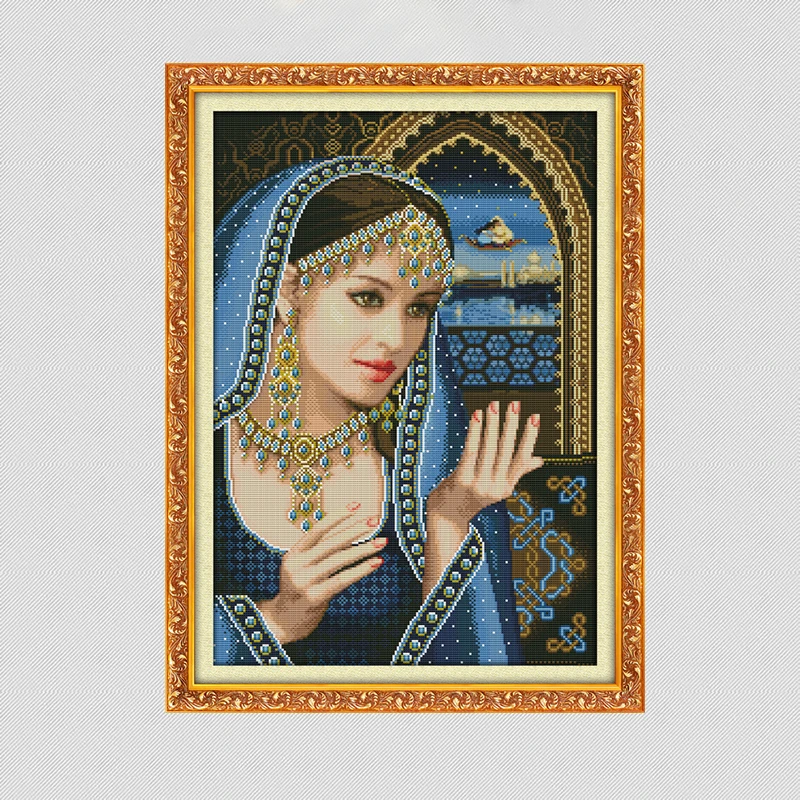 Набор для вышивки индийская красота Joy Sunday китайские наборы крестиком распродажа