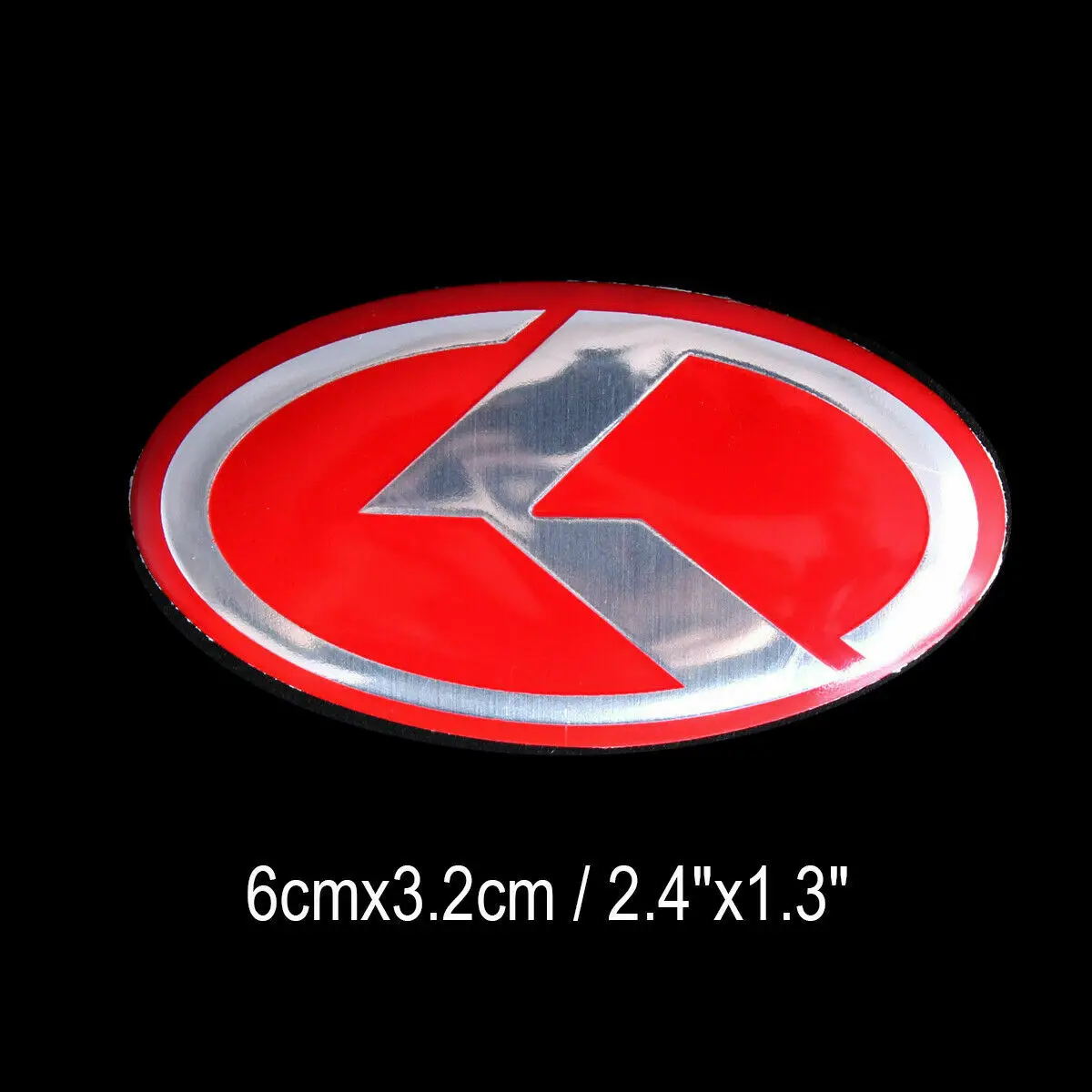 

Red Silver K Front Hood Trunk Badge Emblem Steering Wheel Center Caps Sticker Decal for KIA Optima Forte Rio K5 Senda