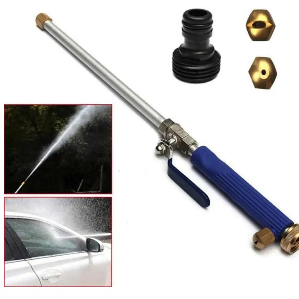 Разбрызгиватель для полива мощная струя воды Металлическая насадка шланга