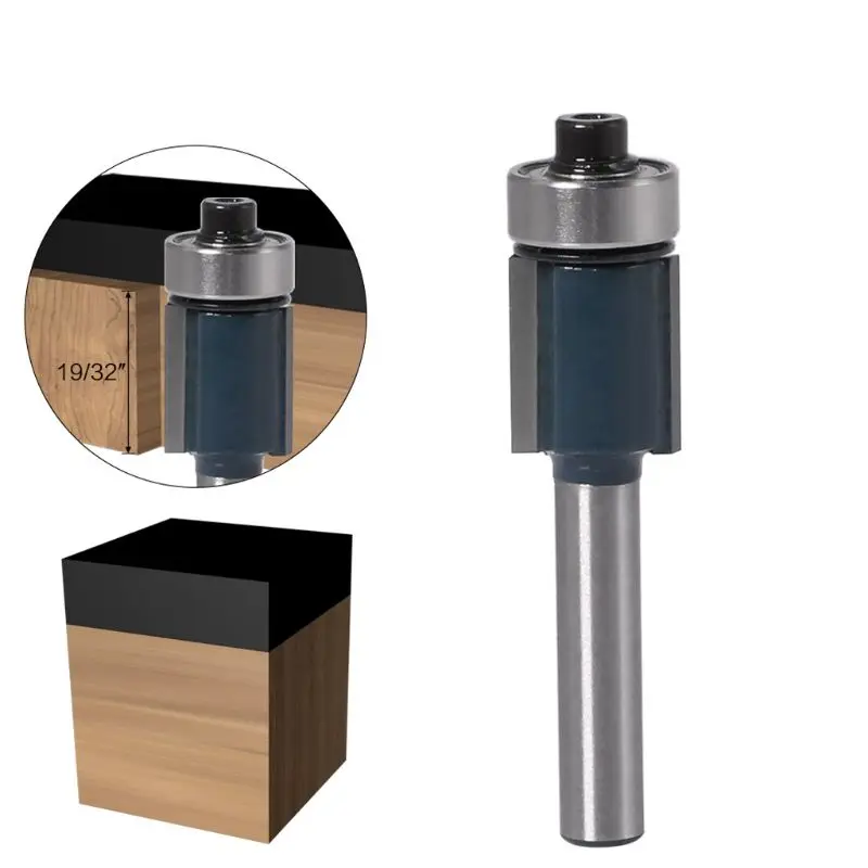 1/4 &quotхвостовик сливная отделка шаблон фрезерный бит подшипник Фрезерный резак