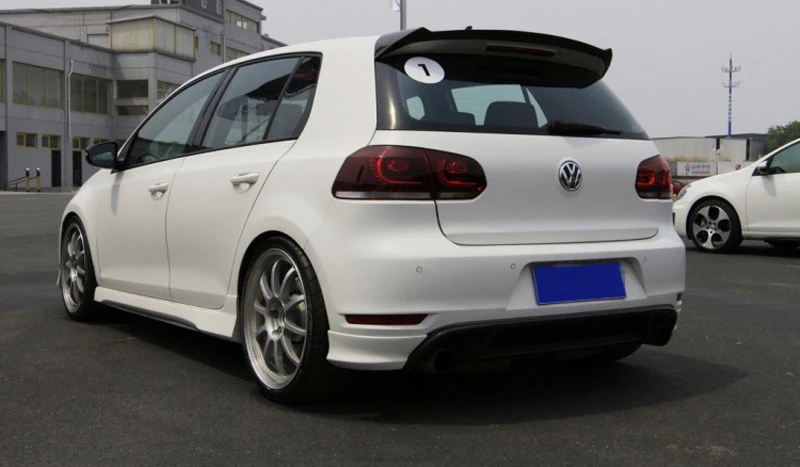 O Style спойлер на крышу из углеродного волокна для Volkswagen VW Golf 6 VI MK6 GTI & R20 2010 ~