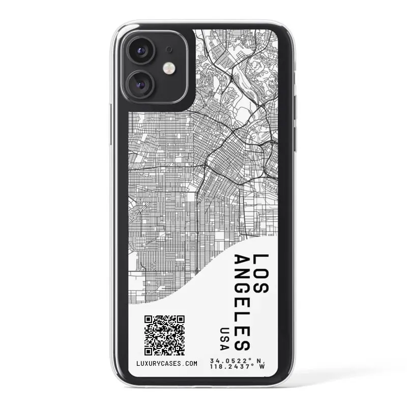 Ins эксклюзивный чехол для телефона с картой города для iPhone 11Pro Max 6 7 8 Plus X XR XS Max Sketch Letter Прозрачный мягкий силиконовый чехол s