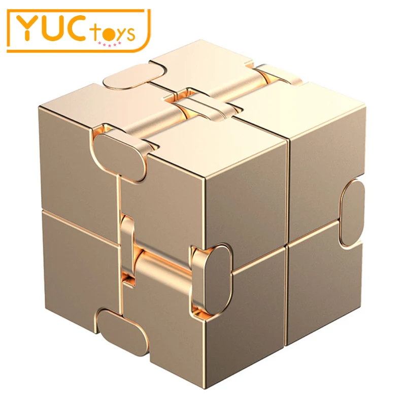 2021 Infinite Cube Fidget Toys New Magic Cube Office Flip Cubic Puzzle Stop Relieve Stress Autism Creative Toys for Kids Adults