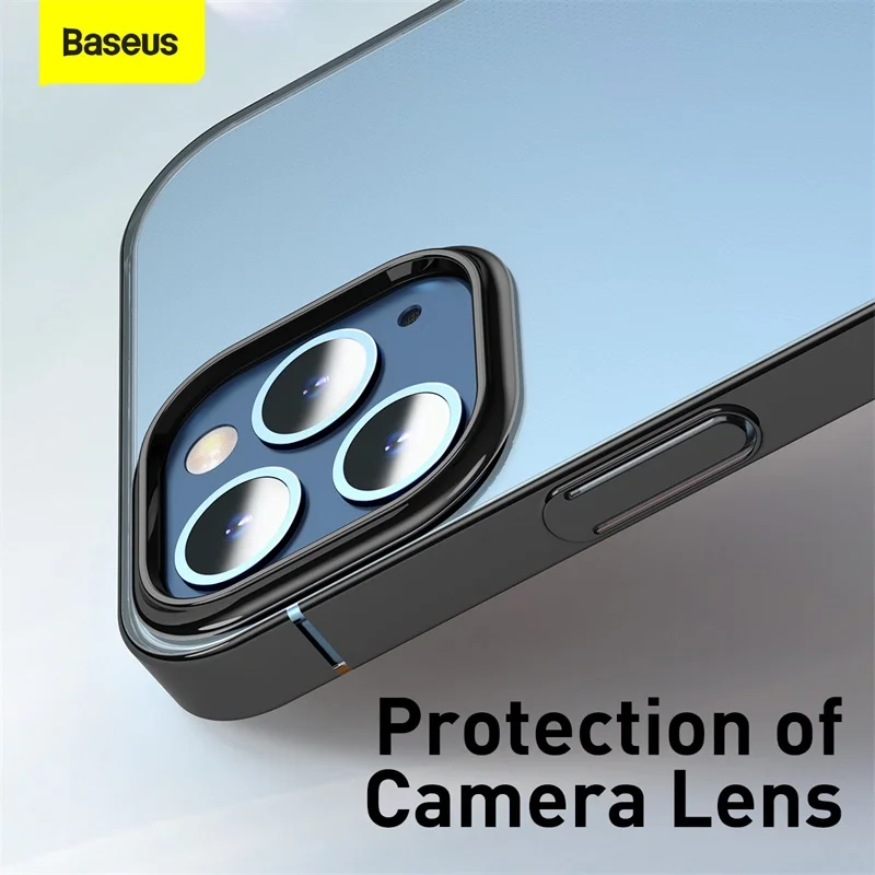 

Baseus Phone Case For iPhone 12 Pro Max 12Max Transparent Plating Clear Case Coque Thin Soft TPU Back Cover For iPhone 12Pro Max