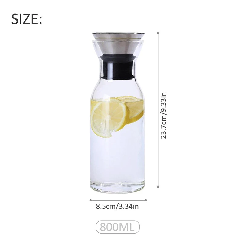 Посуда для напитков кувшин высокий контейнер из боросиликатного стекла бутылка