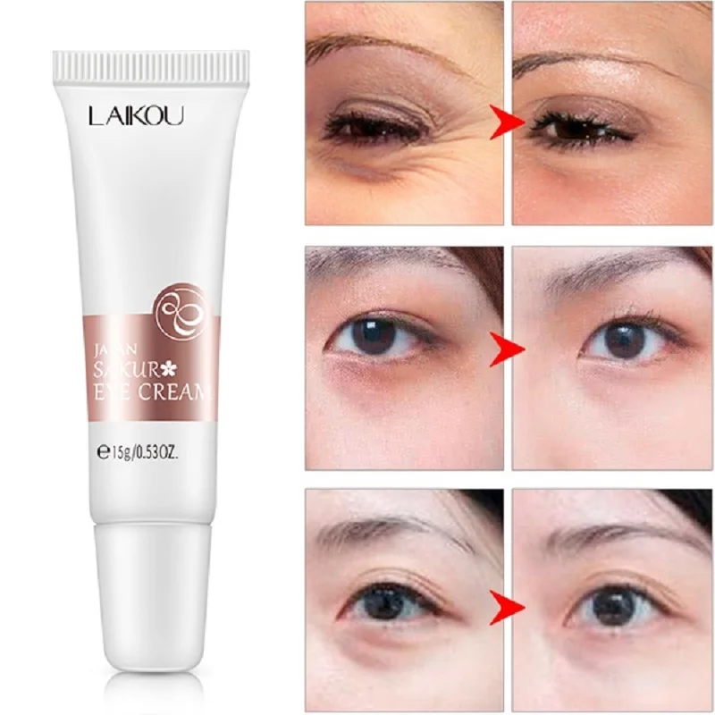

LAIKOU Sakura Eye Cream Anti-Wrinkle Effectively Removes Eye Bags Dark Circle Under Eyes Lifting Firming Whitening Eye Skin Care